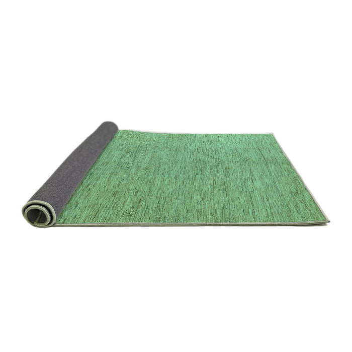 Sideview of Solid Turquoise Modern Rug, abs5553turq