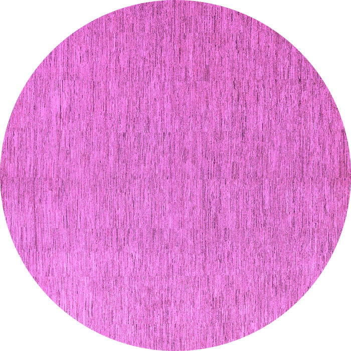 Round Solid Purple Modern Rug, abs5553pur