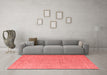 Modern Red Washable Rugs