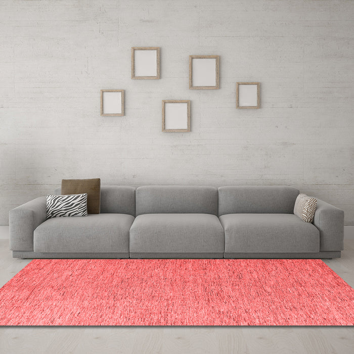 Modern Red Washable Rugs