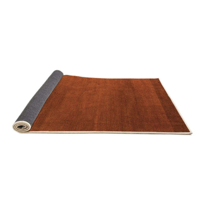 Sideview of Abstract Orange Modern Rug, abs5554org