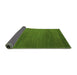 Sideview of Abstract Green Modern Rug, abs5554grn