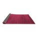 Sideview of Abstract Pink Modern Rug, abs5554pnk