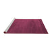 Sideview of Machine Washable Abstract Purple Modern Area Rugs, wshabs5554pur