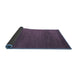 Sideview of Abstract Blue Modern Rug, abs5554blu