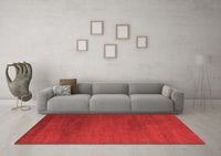 Machine Washable Abstract Red Modern Rug, wshabs5554red