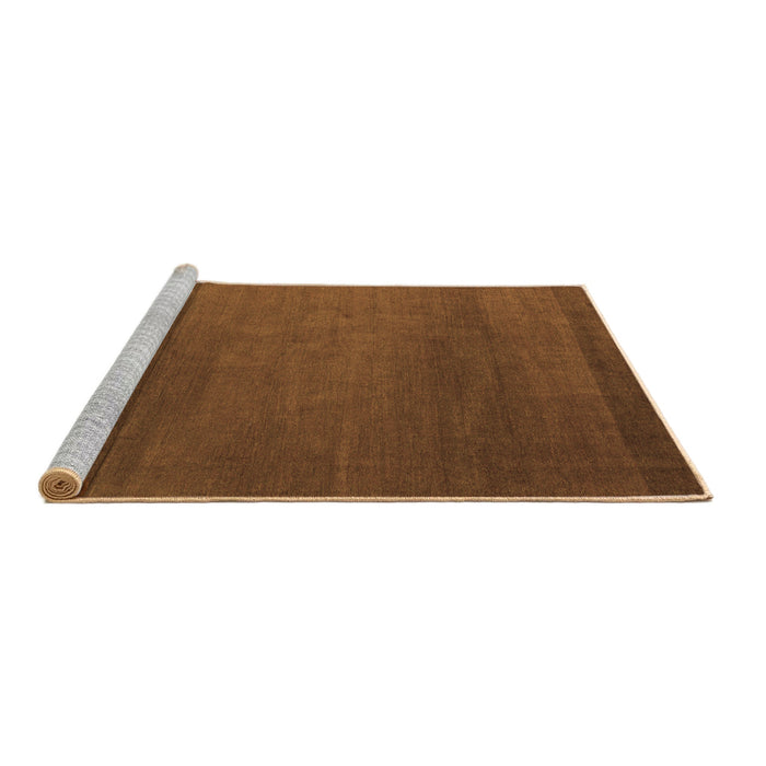 Sideview of Machine Washable Abstract Brown Modern Rug, wshabs5554brn
