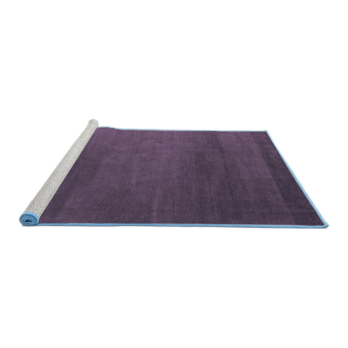 Sideview of Machine Washable Abstract Blue Modern Rug, wshabs5554blu