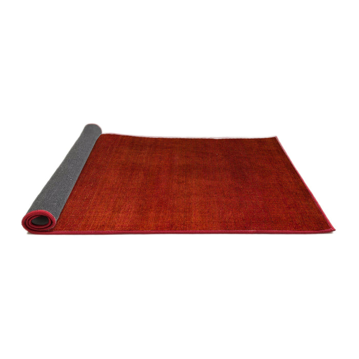Sideview of Abstract Red Modern Rug, abs5555