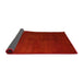 Sideview of Abstract Red Modern Rug, abs5555