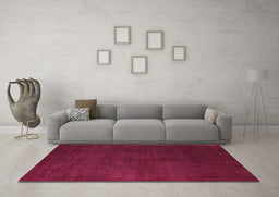 Machine Washable Abstract Purple Modern Area Rugs in a Living Room, wshabs5555pur