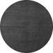 Round Machine Washable Abstract Gray Modern Rug, wshabs5555gry