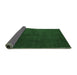 Sideview of Abstract Emerald Green Modern Rug, abs5555emgrn