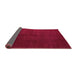 Sideview of Abstract Pink Modern Rug, abs5555pnk