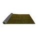 Sideview of Abstract Green Modern Rug, abs5555grn