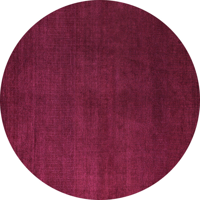 Round Machine Washable Abstract Purple Modern Area Rugs, wshabs5555pur