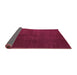 Sideview of Abstract Purple Modern Rug, abs5555pur