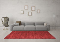 Machine Washable Abstract Red Modern Rug, wshabs5556red