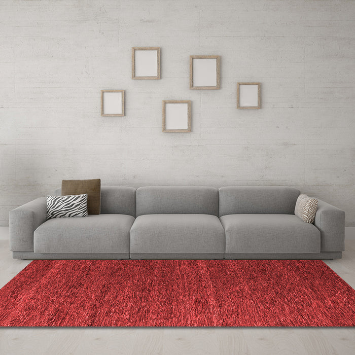 Modern Red Washable Rugs
