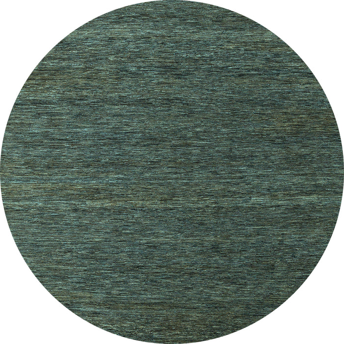 Round Abstract Light Blue Modern Rug, abs5556lblu