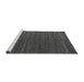 Sideview of Machine Washable Abstract Gray Modern Rug, wshabs5556gry