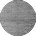 Round Machine Washable Abstract Gray Modern Rug, wshabs5557gry