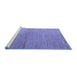 Sideview of Machine Washable Abstract Blue Modern Rug, wshabs5557blu