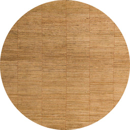 Round Machine Washable Abstract Sedona Brown Rug, wshabs5557