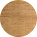 Round Abstract Sedona Brown Modern Rug, abs5557