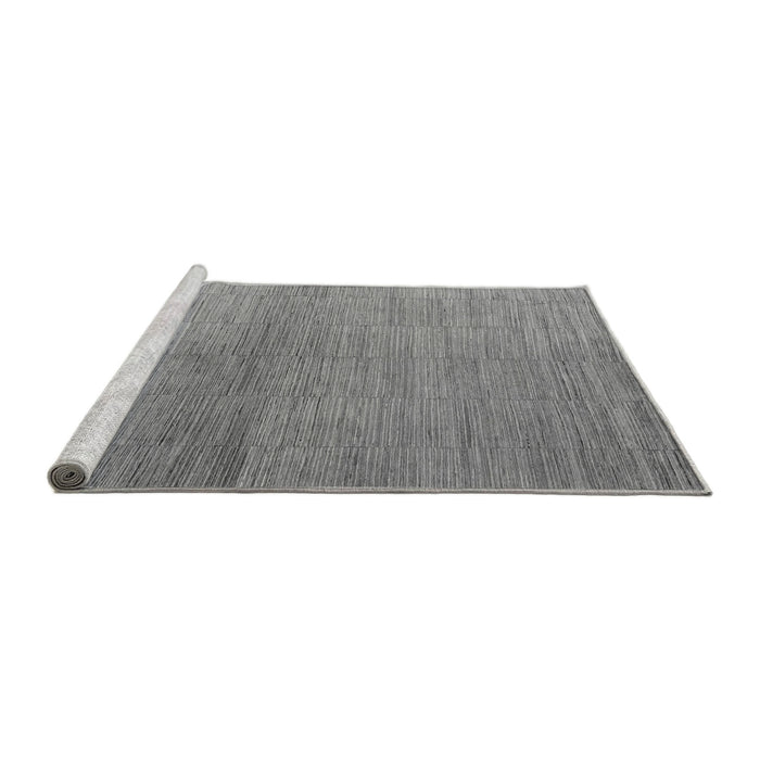 Sideview of Machine Washable Abstract Gray Modern Rug, wshabs5557gry
