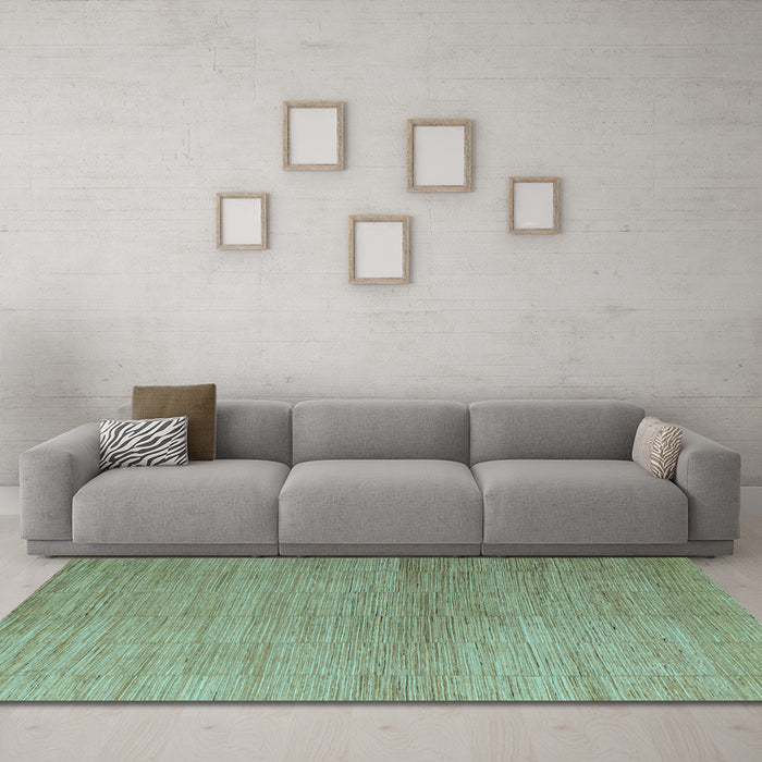 Machine Washable Abstract Light Blue Modern Rug in a Living Room, wshabs5557lblu