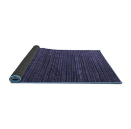 Sideview of Abstract Blue Modern Rug, abs5558blu