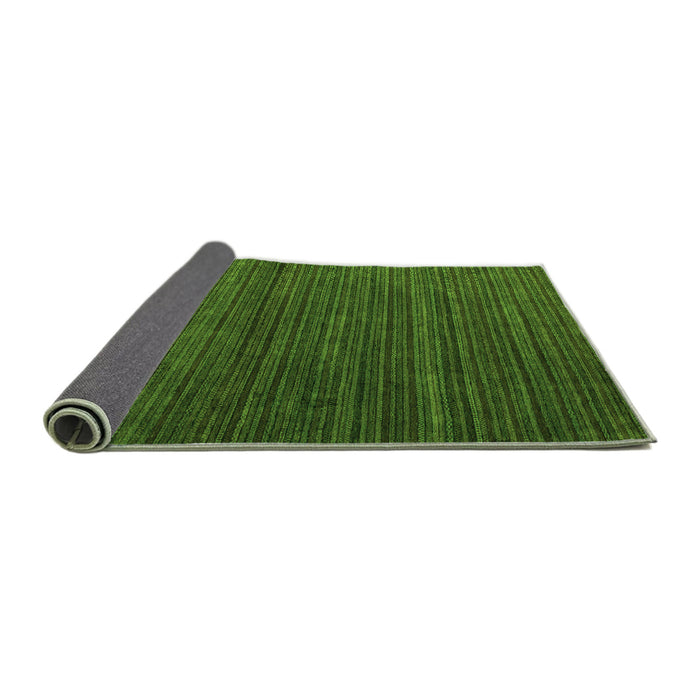 Sideview of Abstract Green Modern Rug, abs5558grn