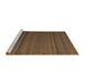 Sideview of Machine Washable Abstract Light Brown Rug, wshabs5559