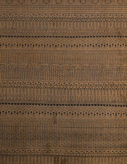 Abstract Light Brown Modern Rug, abs5559