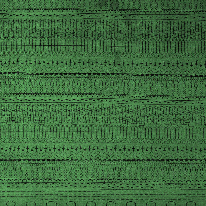 Square Machine Washable Abstract Emerald Green Modern Area Rugs, wshabs5559emgrn