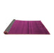 Sideview of Abstract Pink Modern Rug, abs5559pnk