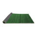 Sideview of Abstract Emerald Green Modern Rug, abs5559emgrn