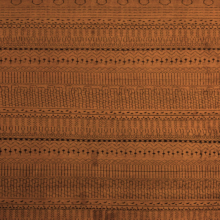 Square Abstract Orange Modern Rug, abs5559org