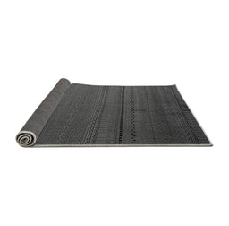 Sideview of Abstract Gray Modern Rug, abs5559gry