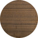 Round Abstract Light Brown Modern Rug, abs5559