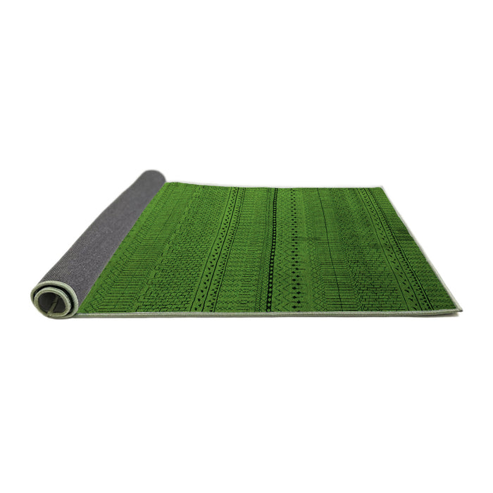 Sideview of Abstract Green Modern Rug, abs5559grn