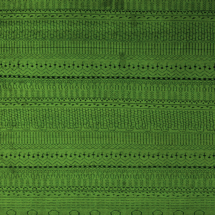 Square Machine Washable Abstract Green Modern Area Rugs, wshabs5559grn