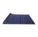 Sideview of Abstract Blue Modern Rug, abs5559blu