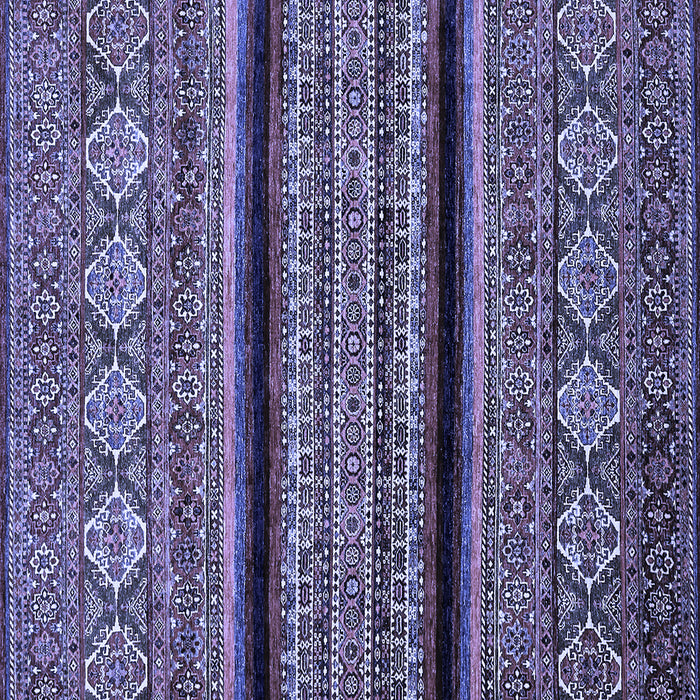 Square Abstract Blue Modern Rug, abs555blu