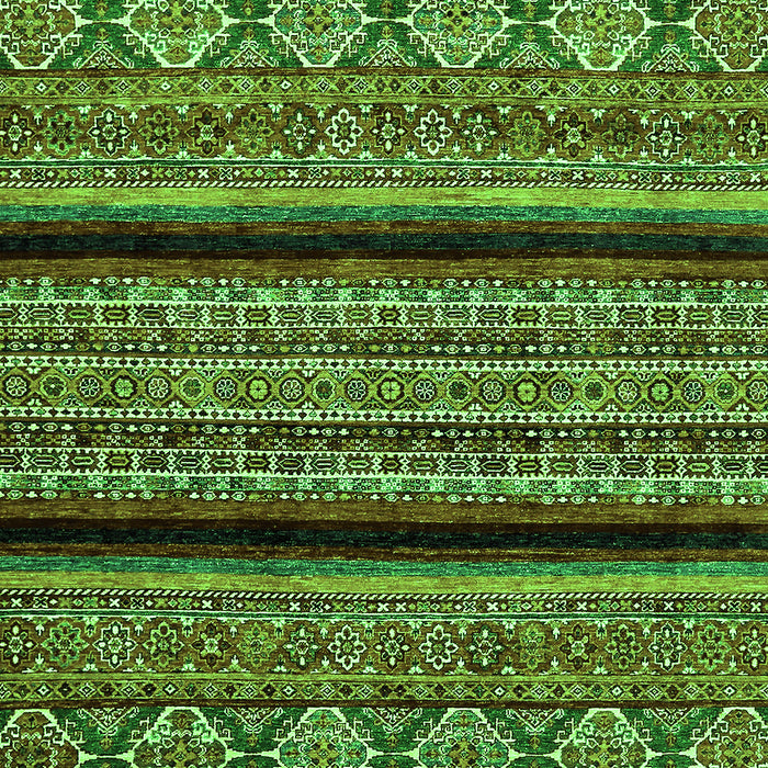 Machine Washable Abstract Green Modern Area Rugs, wshabs555grn