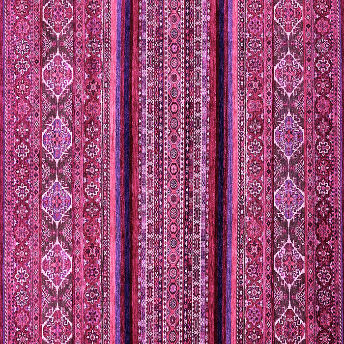 Square Machine Washable Abstract Pink Modern Rug, wshabs555pnk