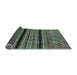 Sideview of Abstract Light Blue Modern Rug, abs555lblu