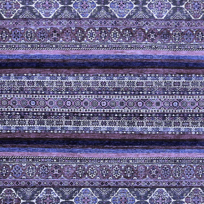 Abstract Blue Modern Rug, abs555blu