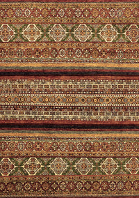 Abstract Brown Modern Rug, abs555brn